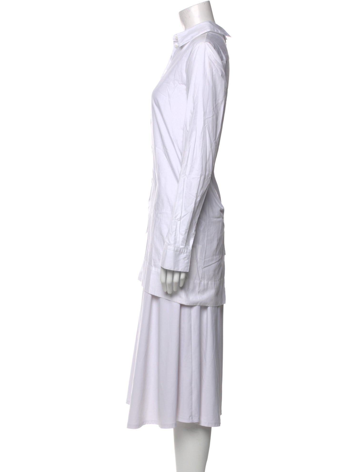 Rosetta Getty Long Sleeve Button-Up Top