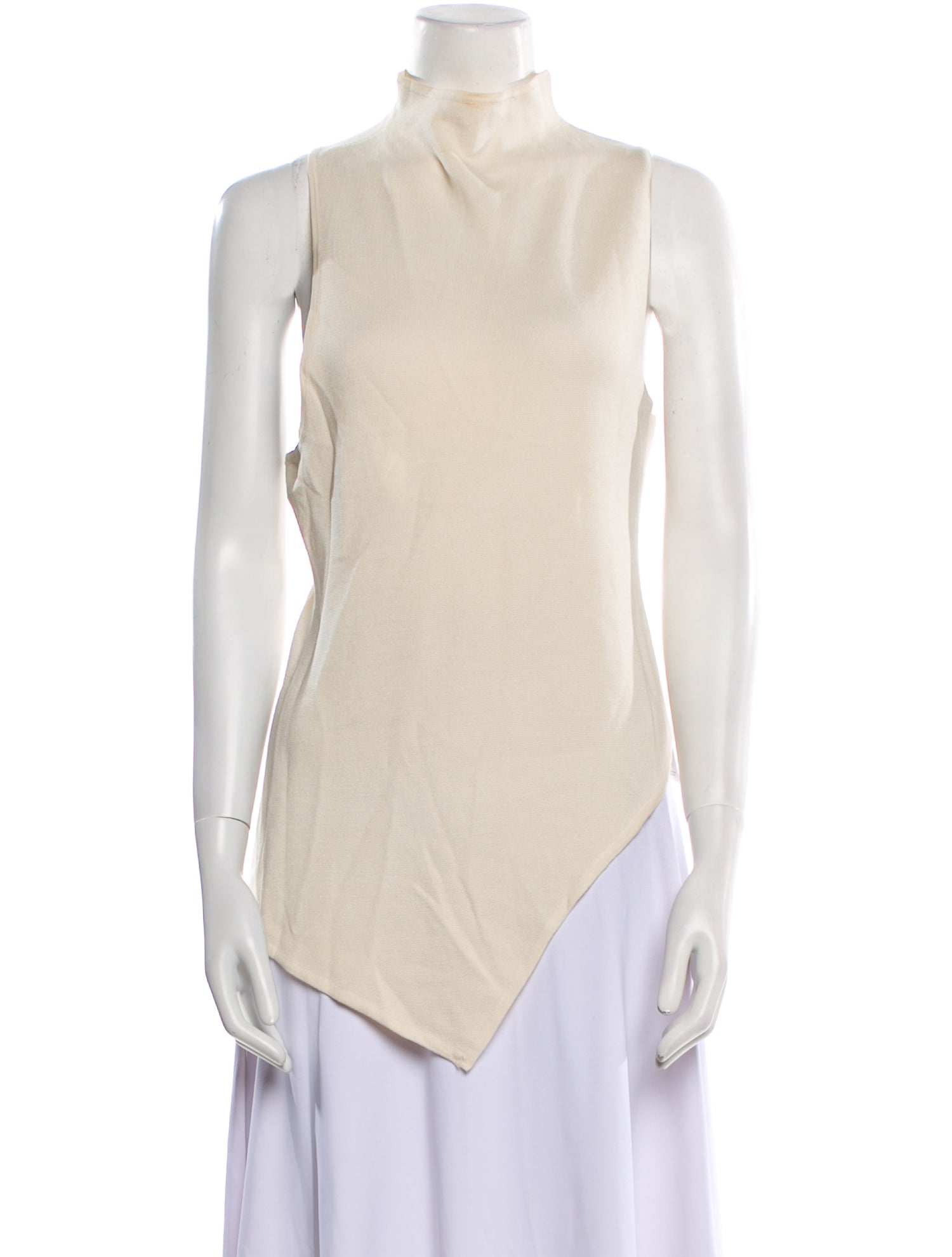 Rosetta Getty Silk Mock Neck Tunic