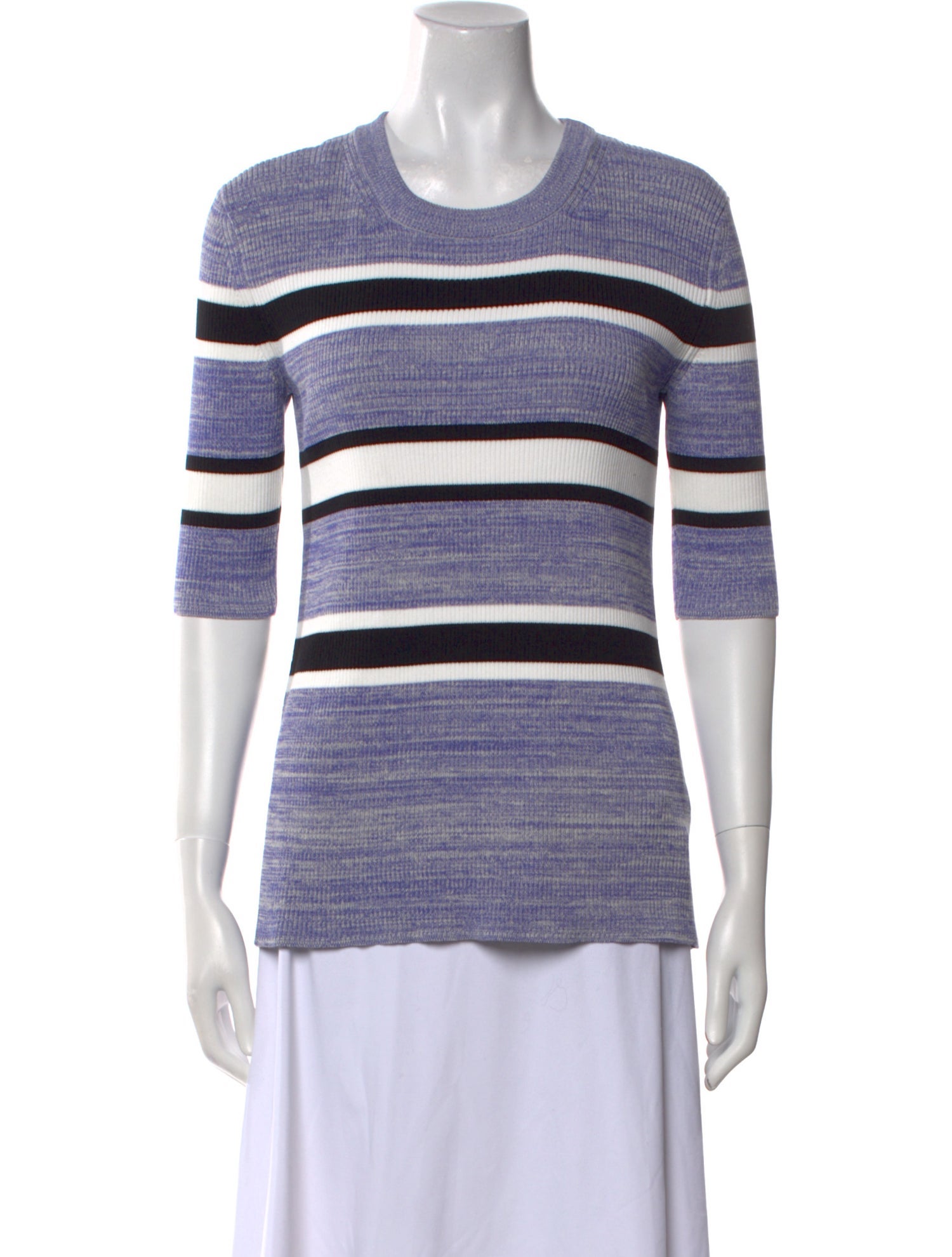 Rosetta Getty Striped Crew Neck T-Shirt