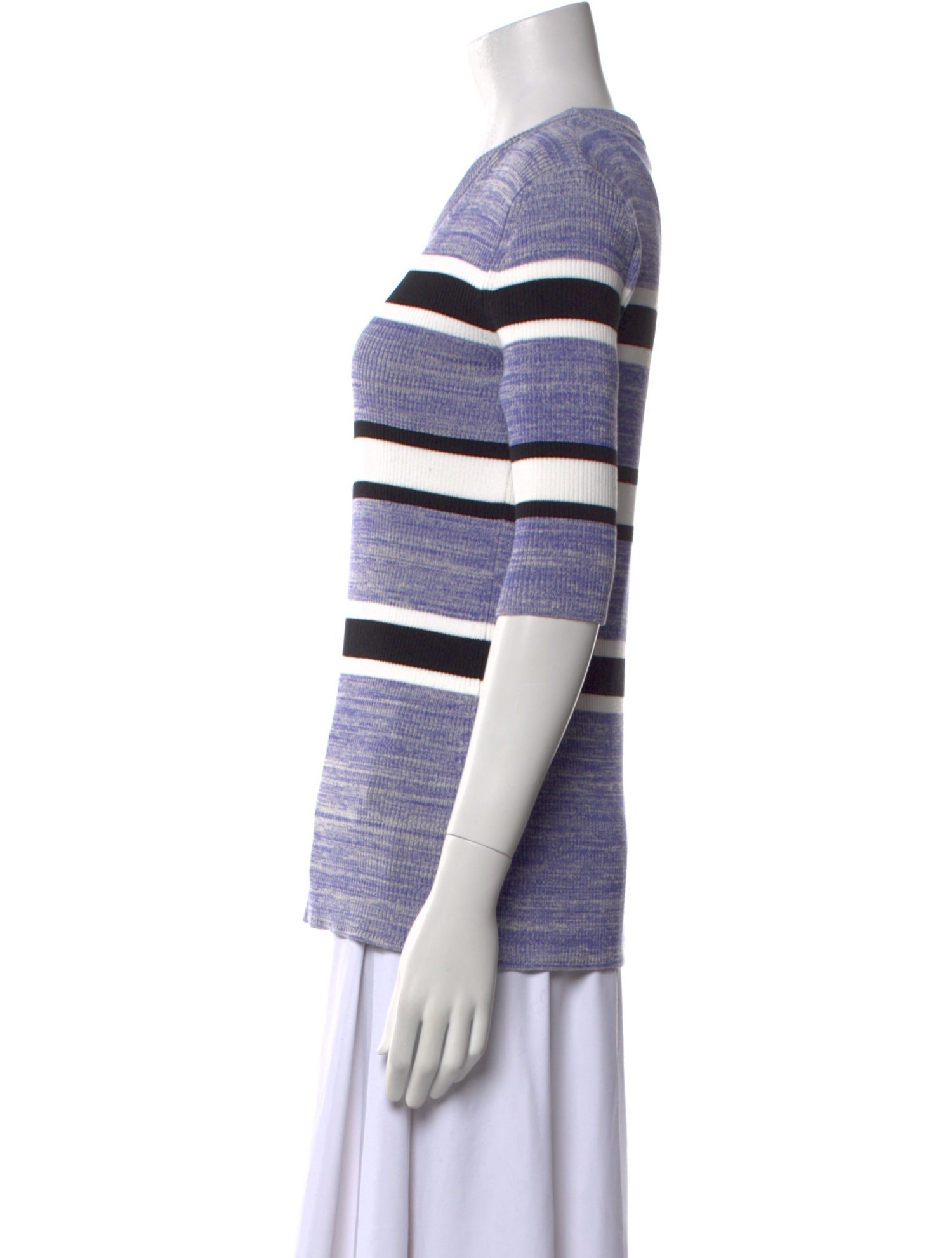 Rosetta Getty Striped Crew Neck T-Shirt