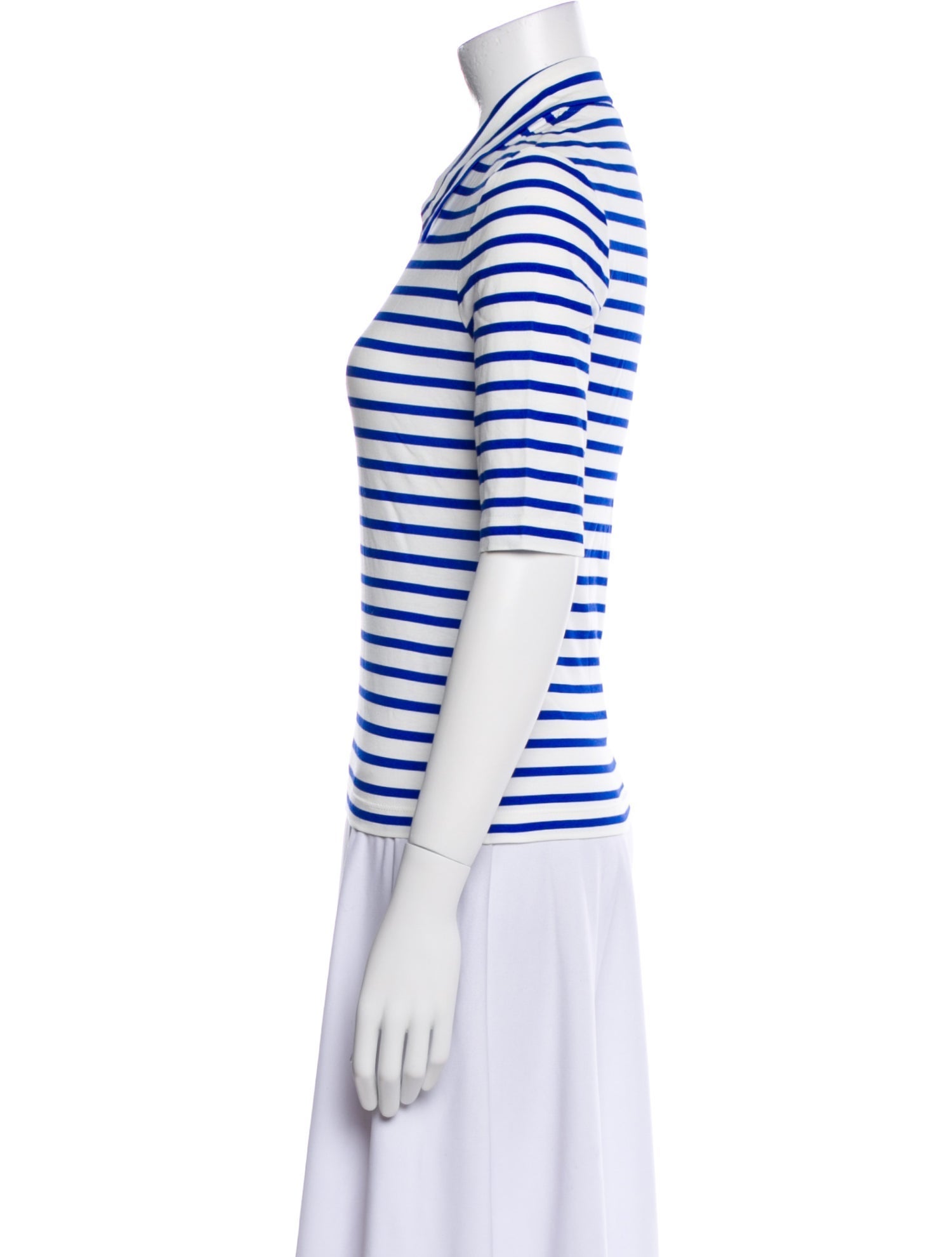 Rosetta Getty Striped Short Sleeve Polo
