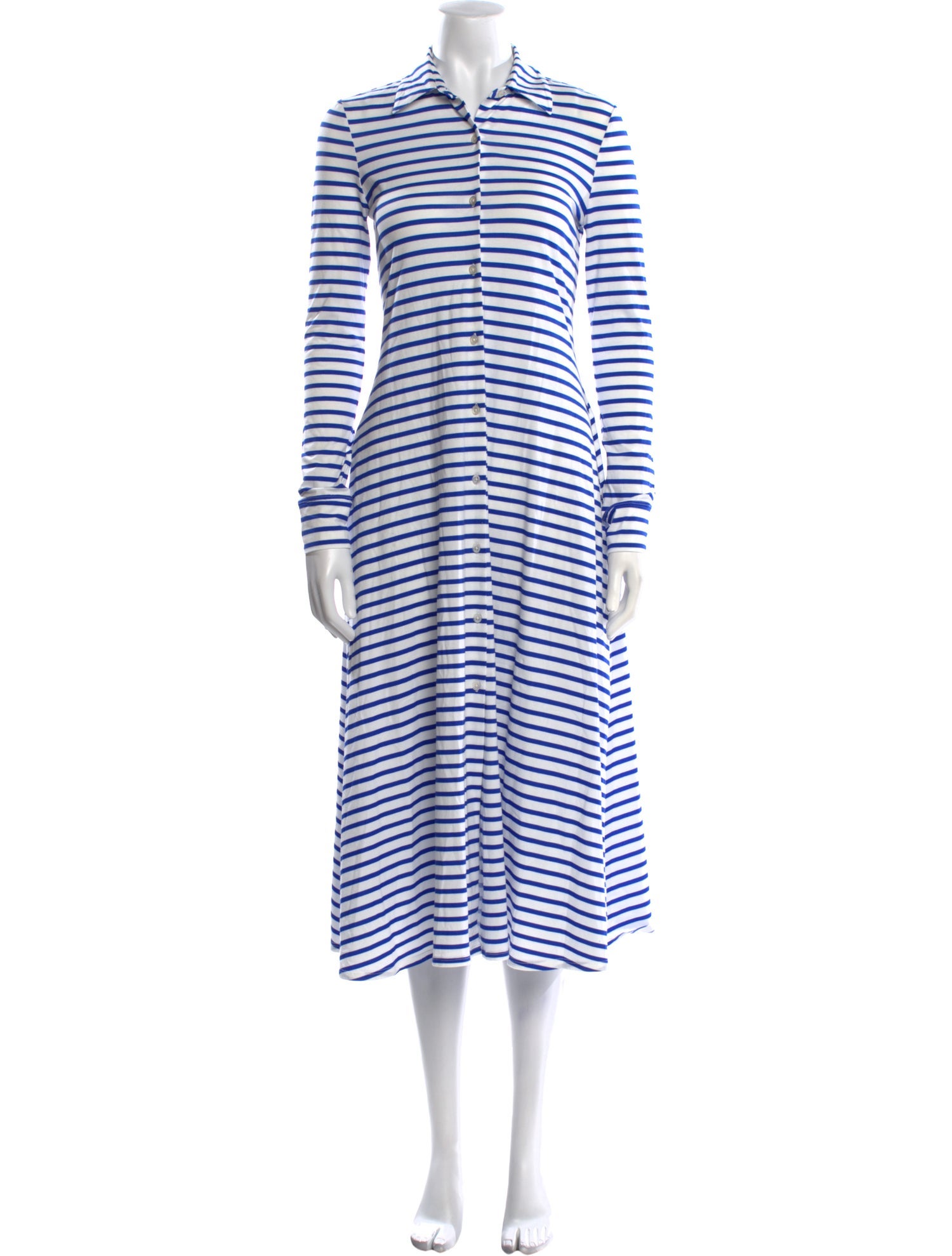 Rosetta Getty Striped Long Dress
