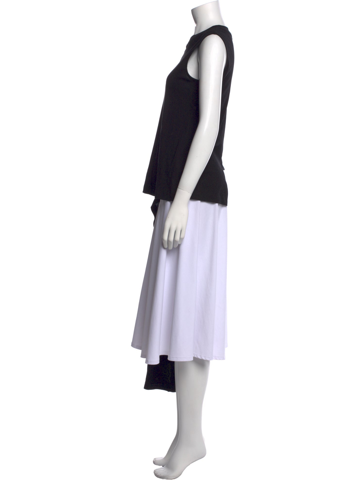 Rosetta Getty Crew Neck Sleeveless Tunic
