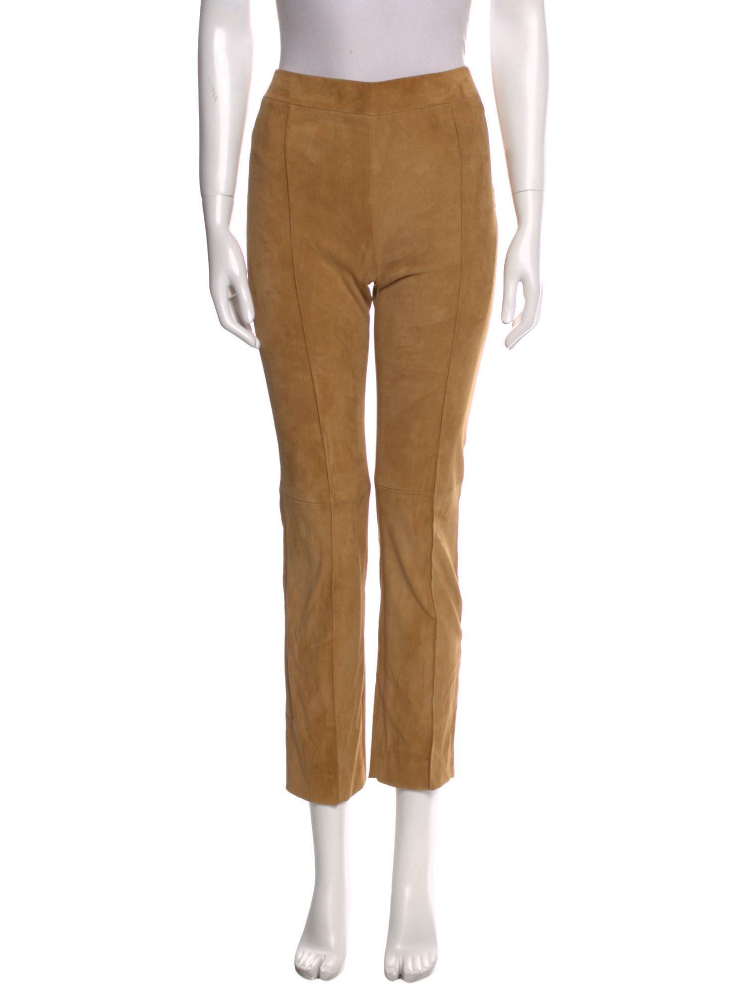 Rosetta Getty Lamb Leather Straight Leg Pants