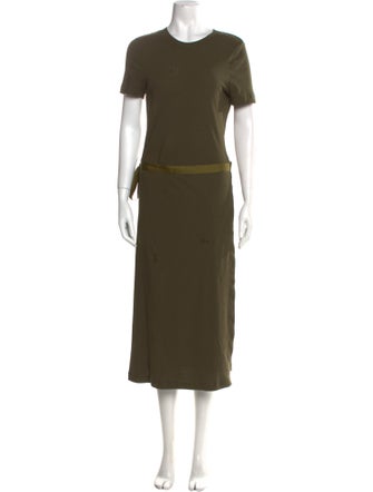 Rosetta Getty Crew Neck Long Dress