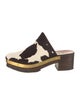 Rosetta Getty Ponyhair Animal Print Mules