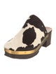 Rosetta Getty Ponyhair Animal Print Mules
