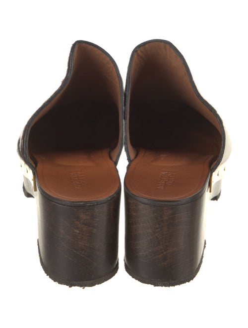 Rosetta Getty Ponyhair Animal Print Mules