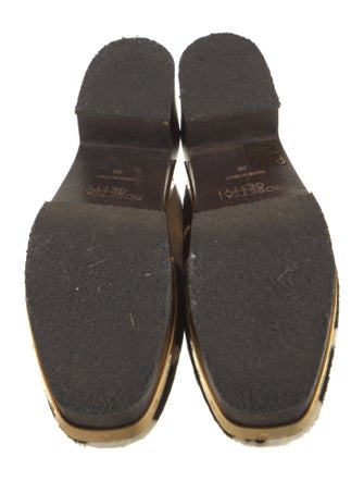 Rosetta Getty Ponyhair Animal Print Mules