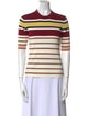 Rosetta Getty Striped Crew Neck Top