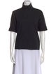 Rosetta Getty Turtleneck Short Sleeve Top
