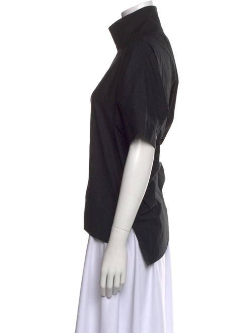 Rosetta Getty Turtleneck Short Sleeve Top