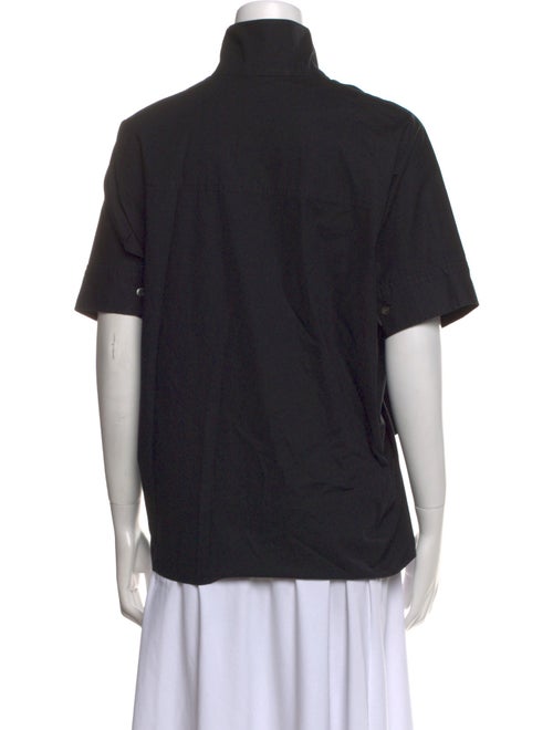 Rosetta Getty Turtleneck Short Sleeve Top