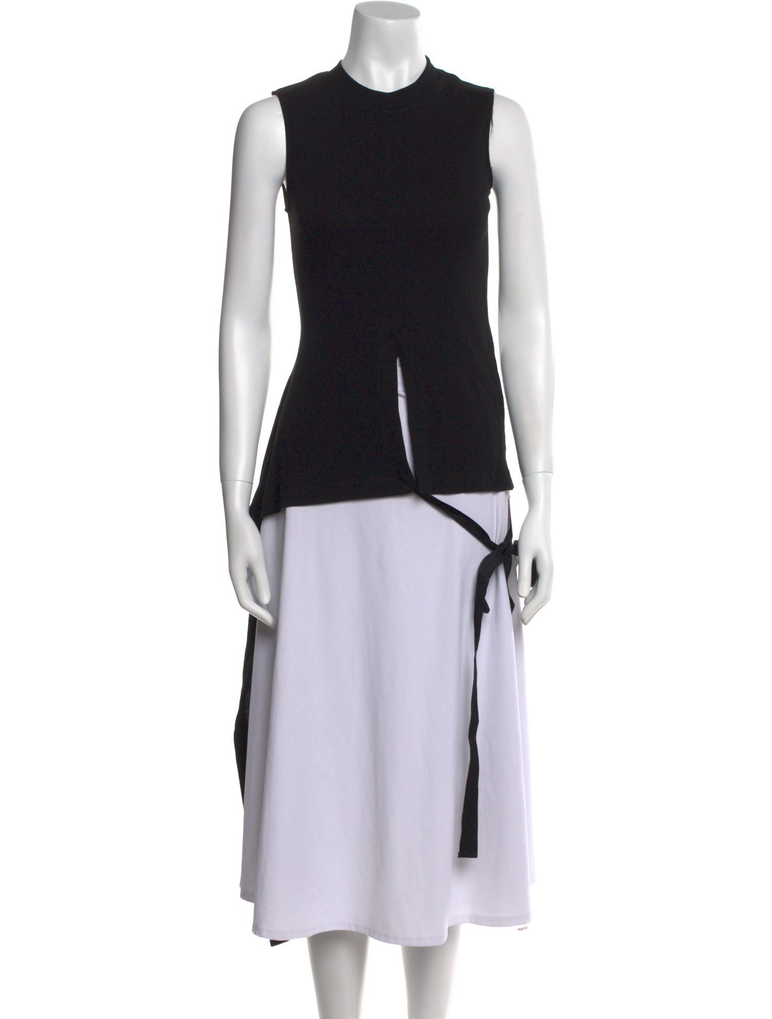 Rosetta Getty Crew Neck Sleeveless Top