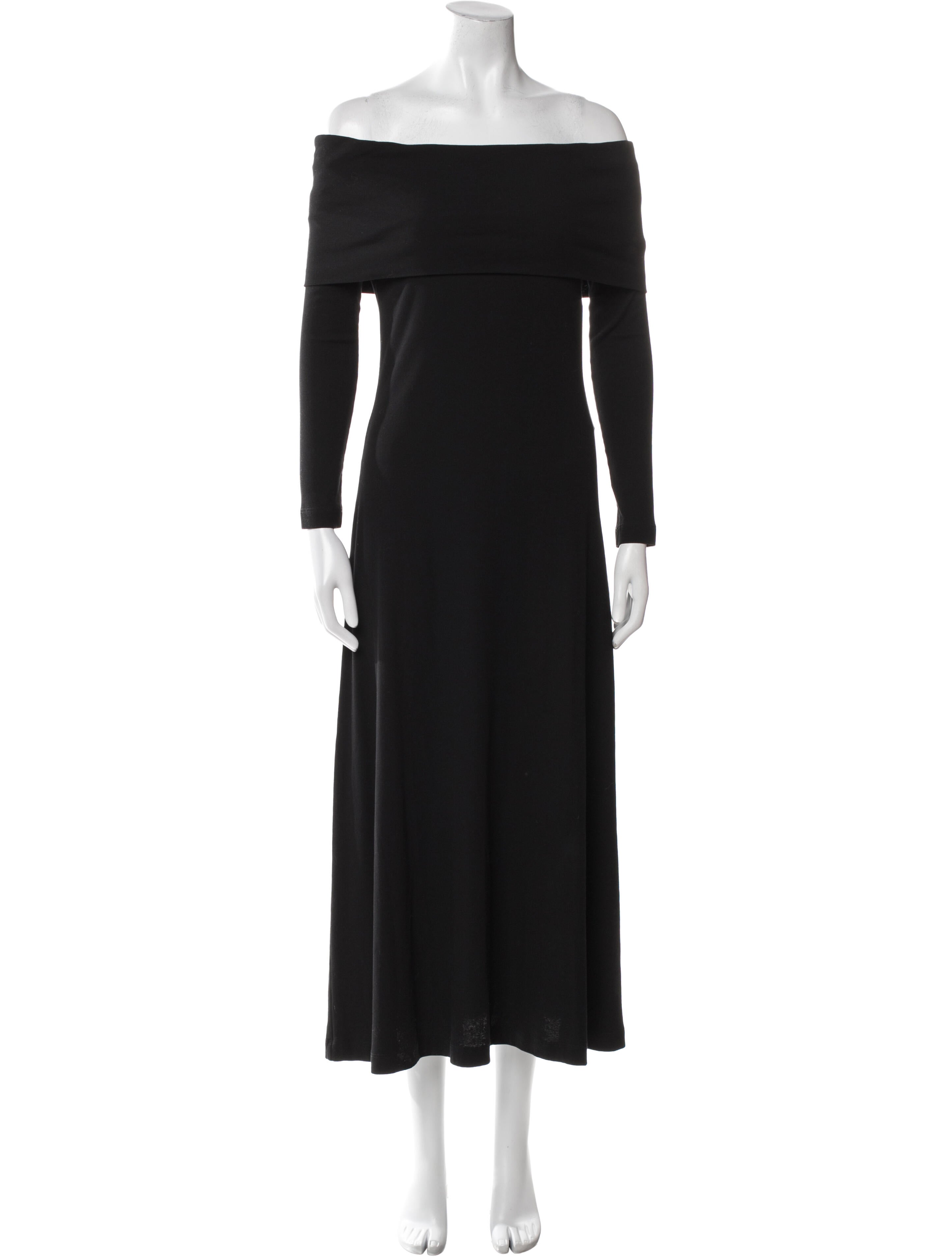 Rosetta Getty Off-The-Shoulder Long Dress