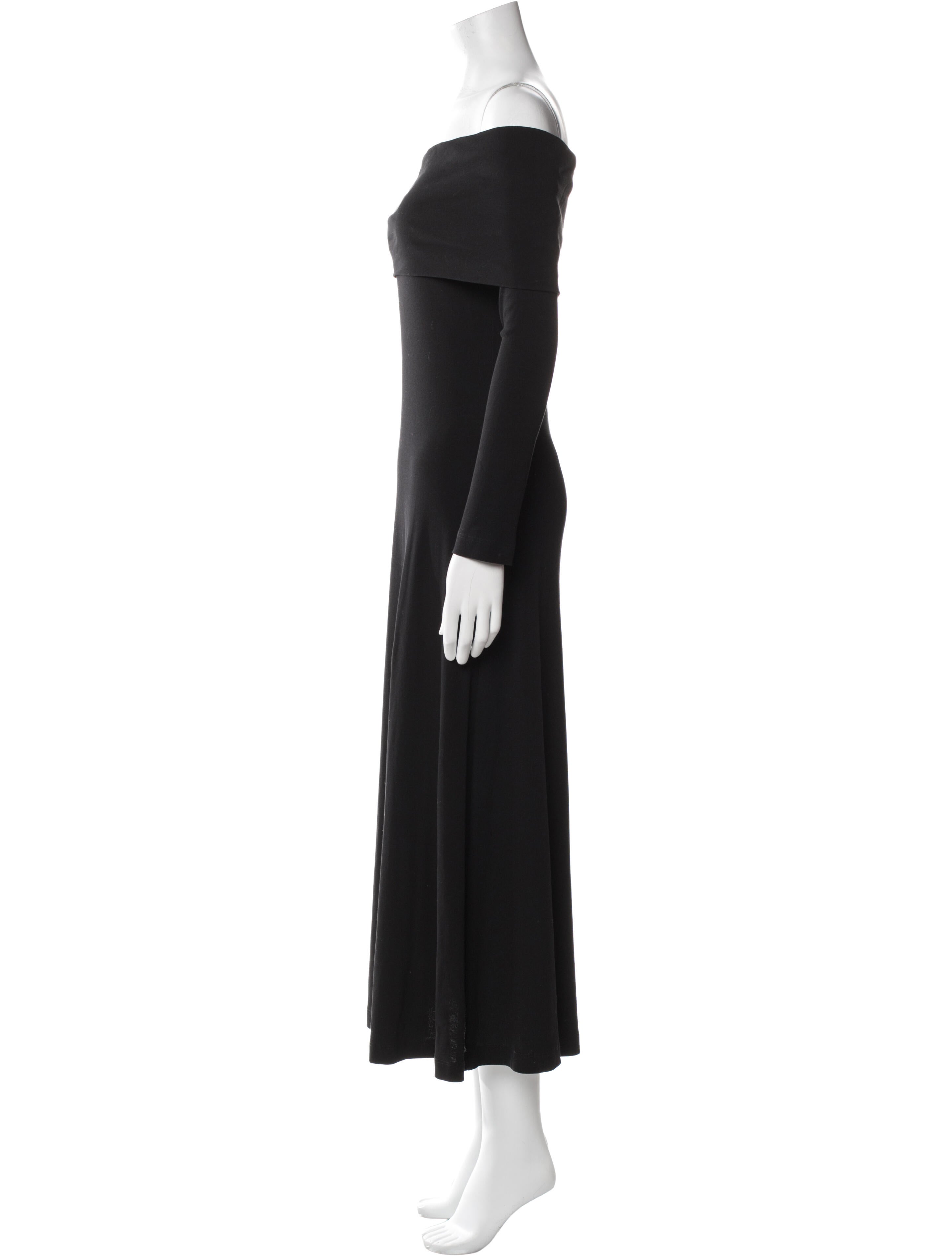 Rosetta Getty Off-The-Shoulder Long Dress