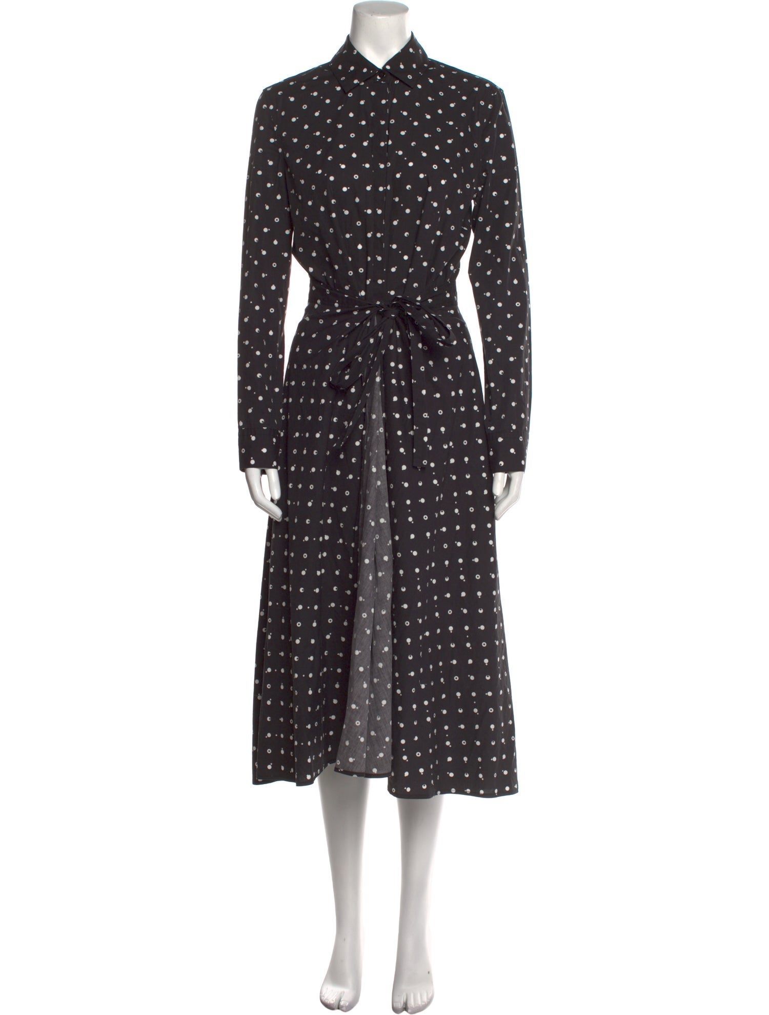 Rosetta Getty Polka Dot Print Long Dress
