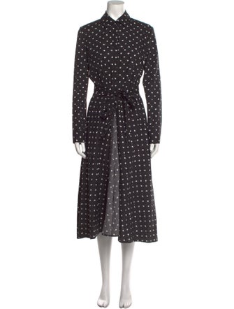 Rosetta Getty Polka Dot Print Long Dress