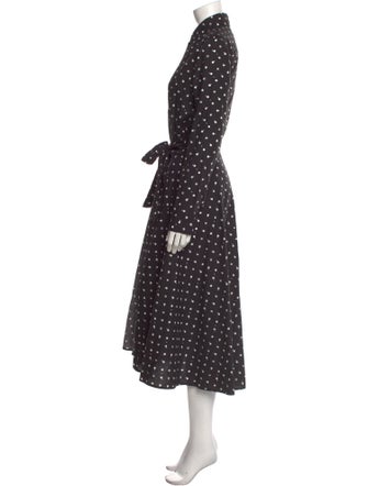 Rosetta Getty Polka Dot Print Long Dress