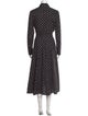 Rosetta Getty Polka Dot Print Long Dress