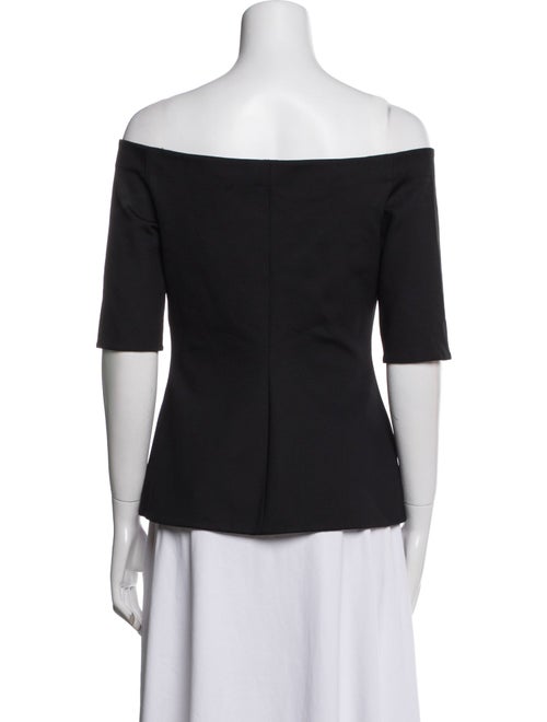 Rosetta Getty Off-The-Shoulder Short Sleeve Top