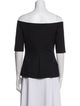 Rosetta Getty Off-The-Shoulder Short Sleeve Top