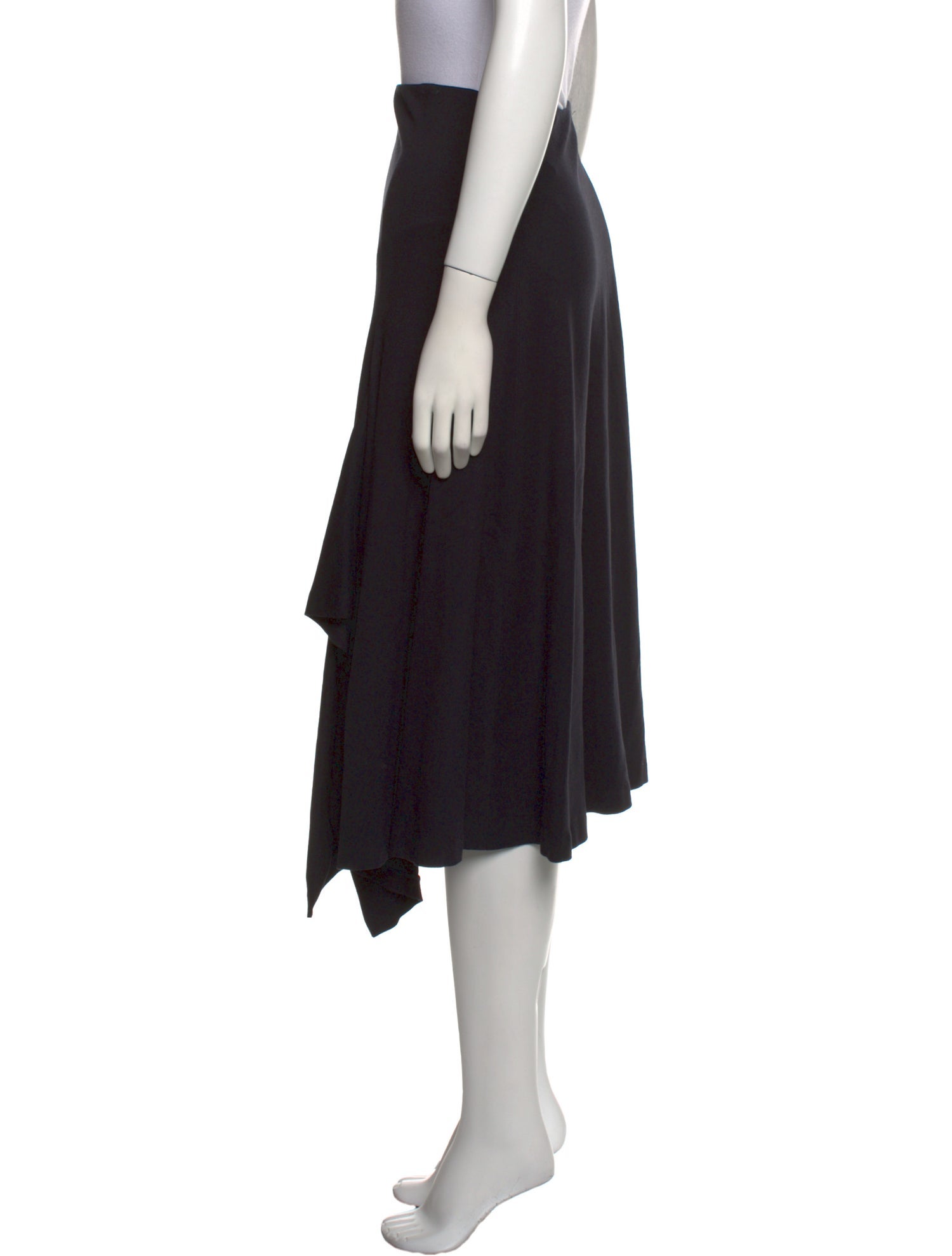 Rosetta Getty Pleated Accents Midi Length Skirt