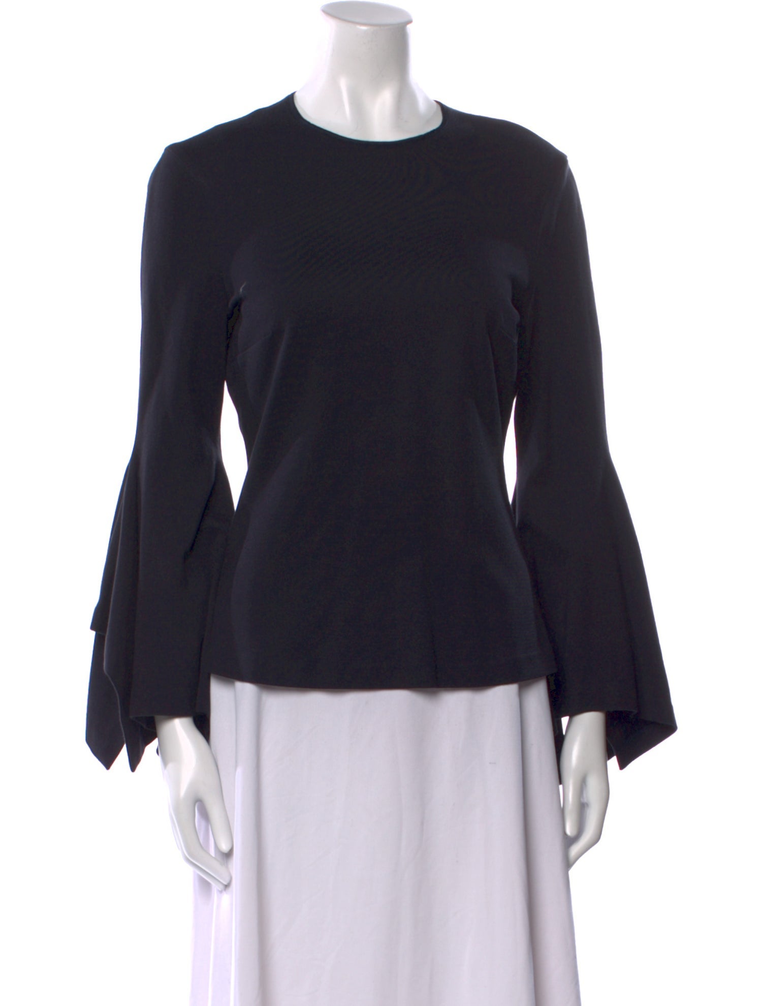 Rosetta Getty Crew Neck Long Sleeve Top