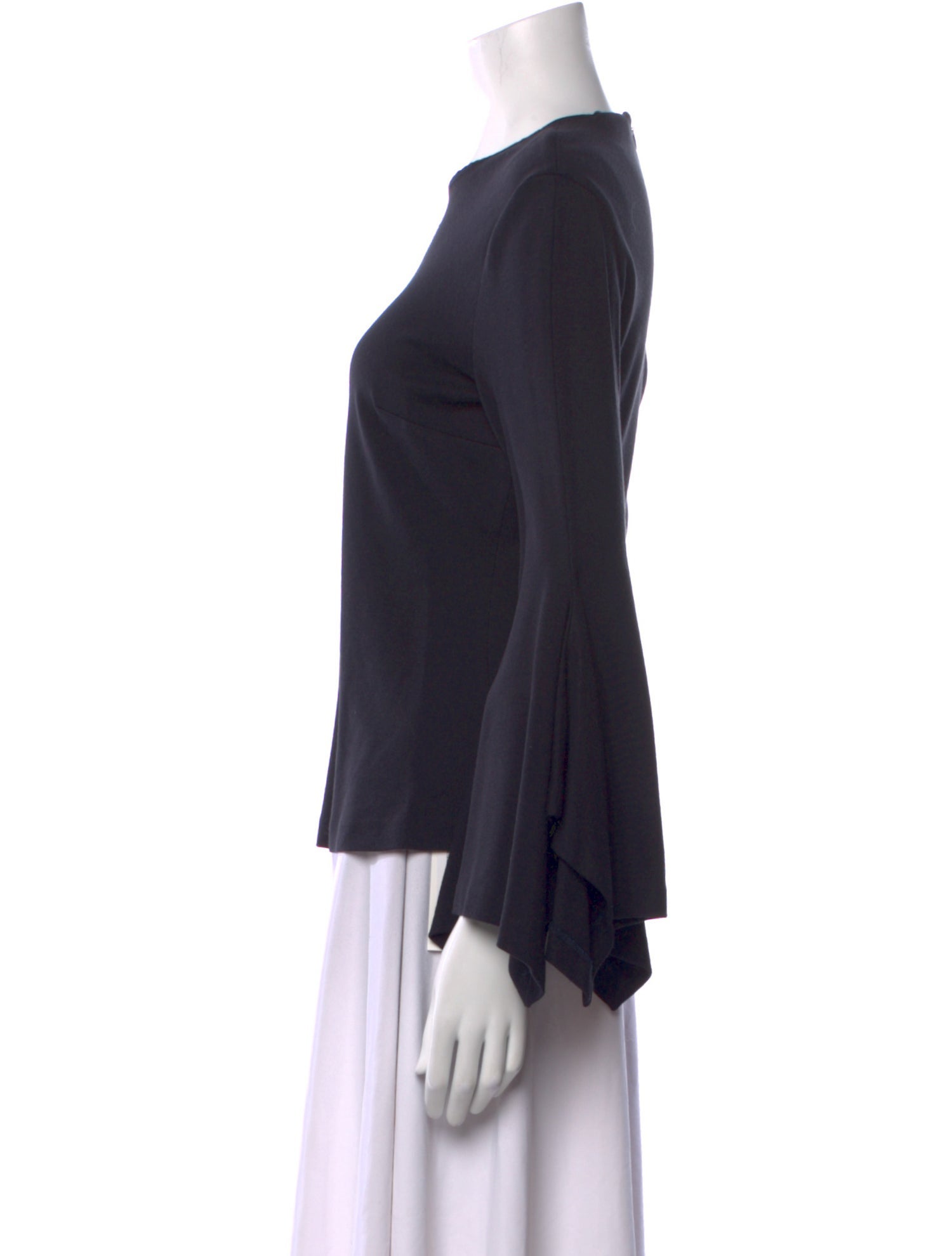 Rosetta Getty Crew Neck Long Sleeve Top