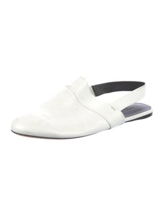 Rosetta Getty Leather Slingback Flats