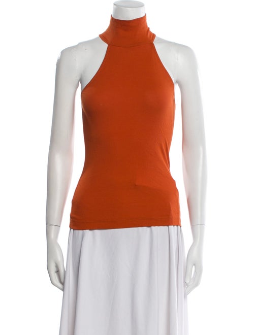 Rosetta Getty Turtleneck Sleeveless Top