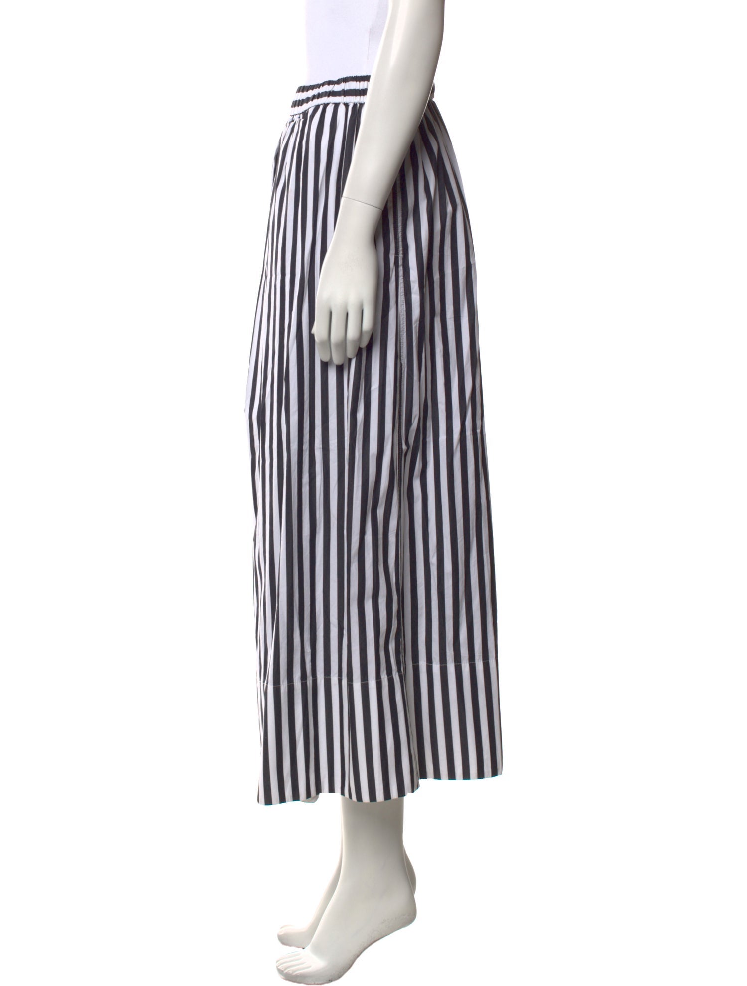 Rosetta Getty Striped Wide Leg Pants