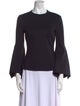 Rosetta Getty Crew Neck Long Sleeve Top