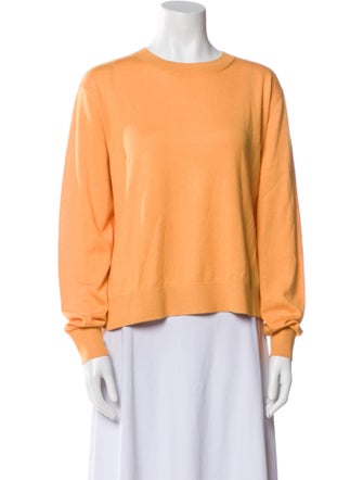 Rosetta Getty Silk Crew Neck Sweater