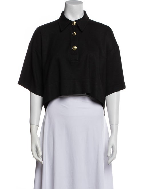 Rosetta Getty Short Sleeve Crop Top