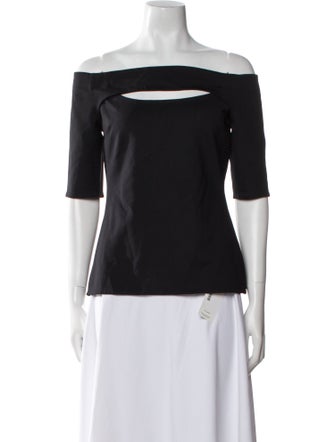 Rosetta Getty Nylon Off-The-Shoulder Top