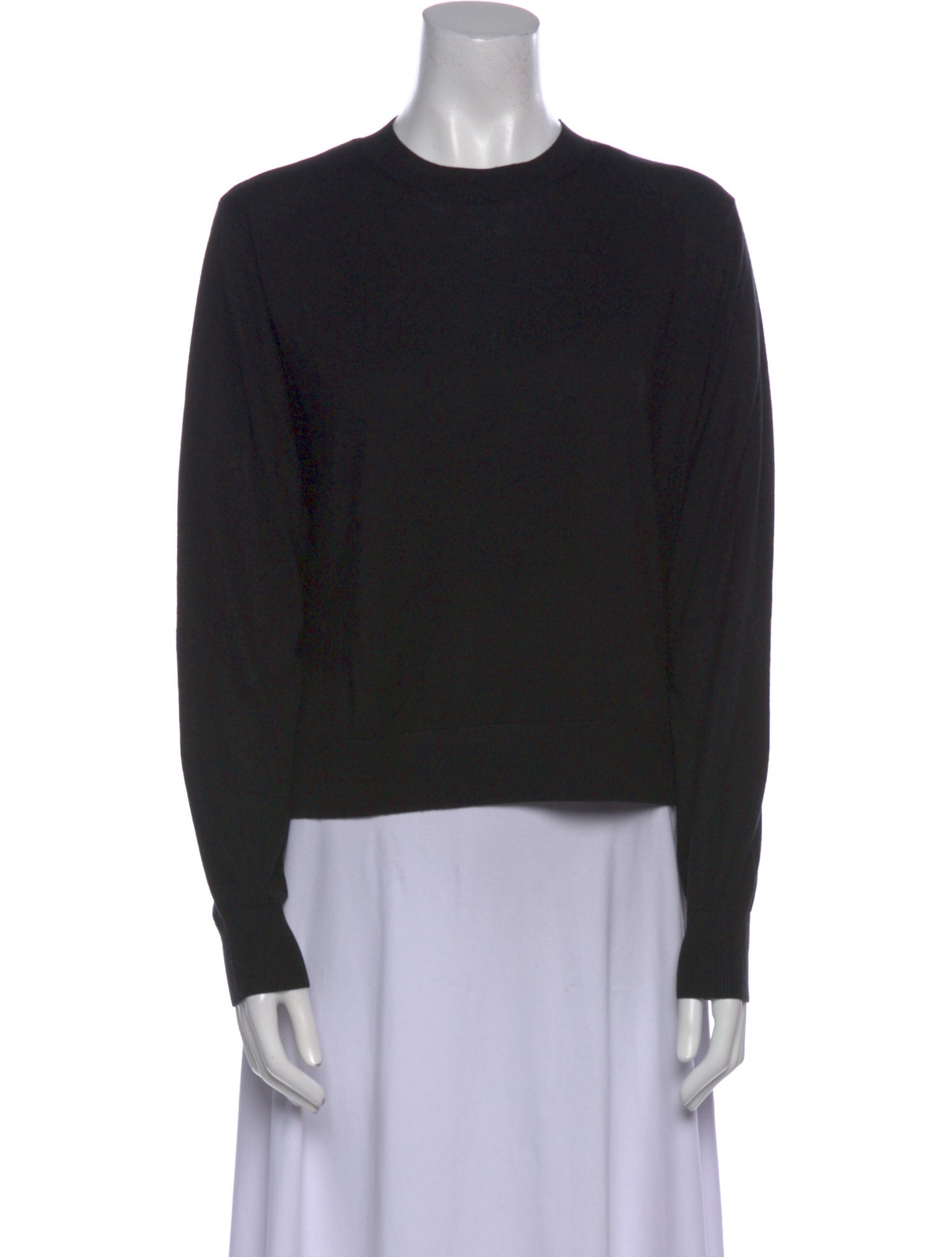 Rosetta Getty Silk Crew Neck Sweater
