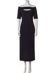 Rosetta Getty Off-The-Shoulder Midi Length Dress