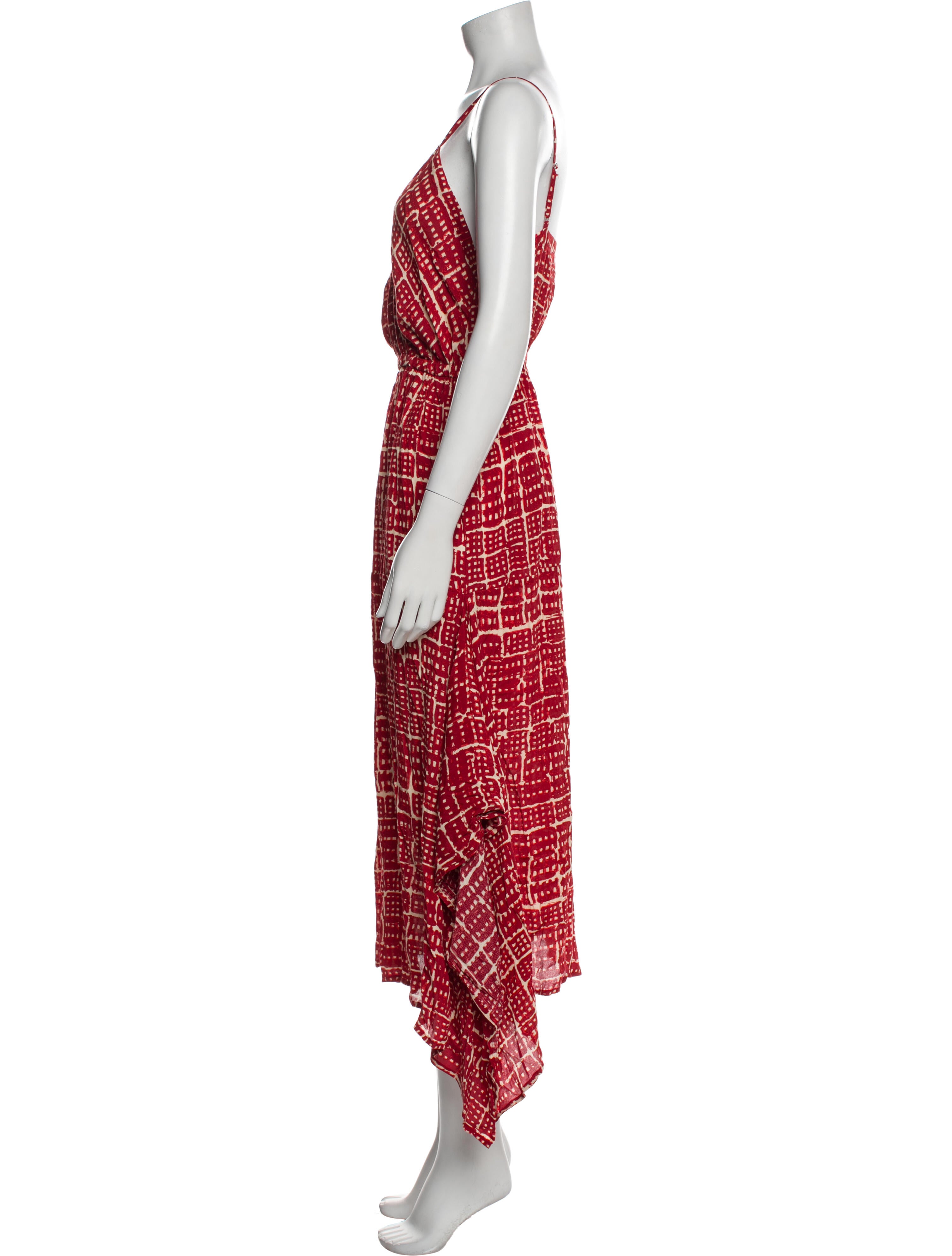 Rosetta Getty Printed Long Dress