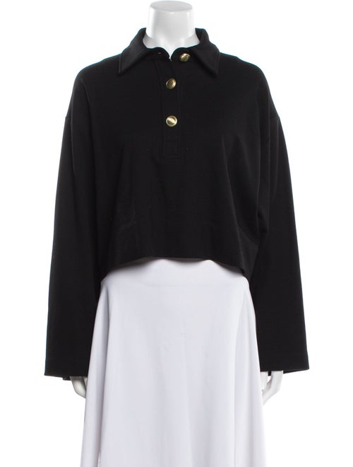 Rosetta Getty Long Sleeve Crop Top