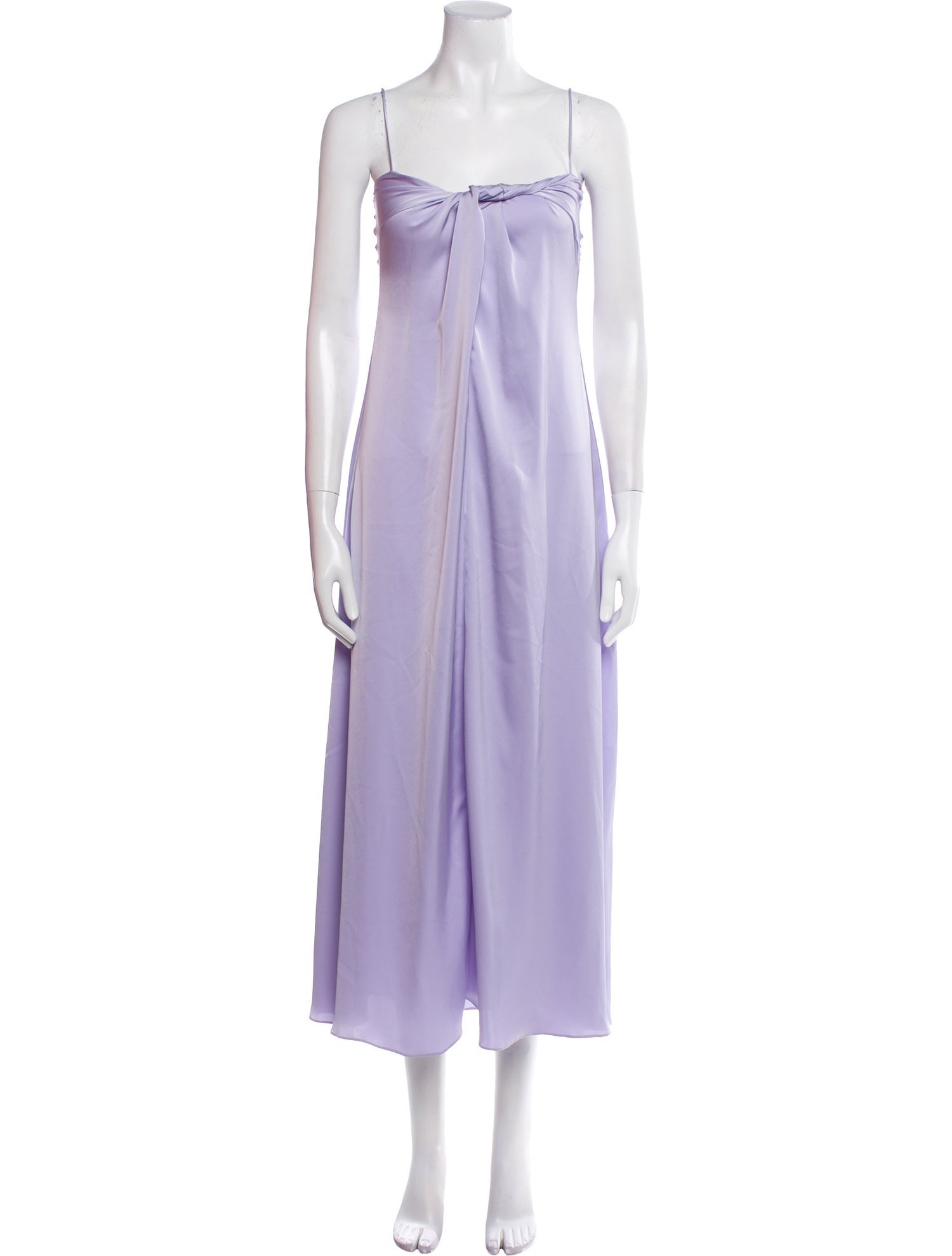 Rosetta Getty Square Neckline Long Dress