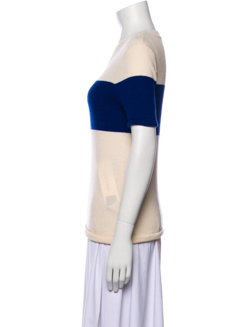 Rosetta Getty Cashmere Colorblock Pattern Top