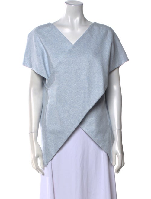 Rosetta Getty V-Neck Short Sleeve Blouse