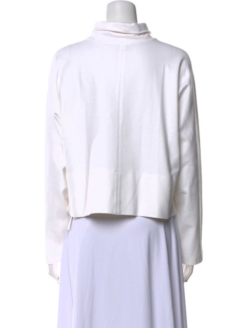 Rosetta Getty Mock Neck Long Sleeve Crop Top