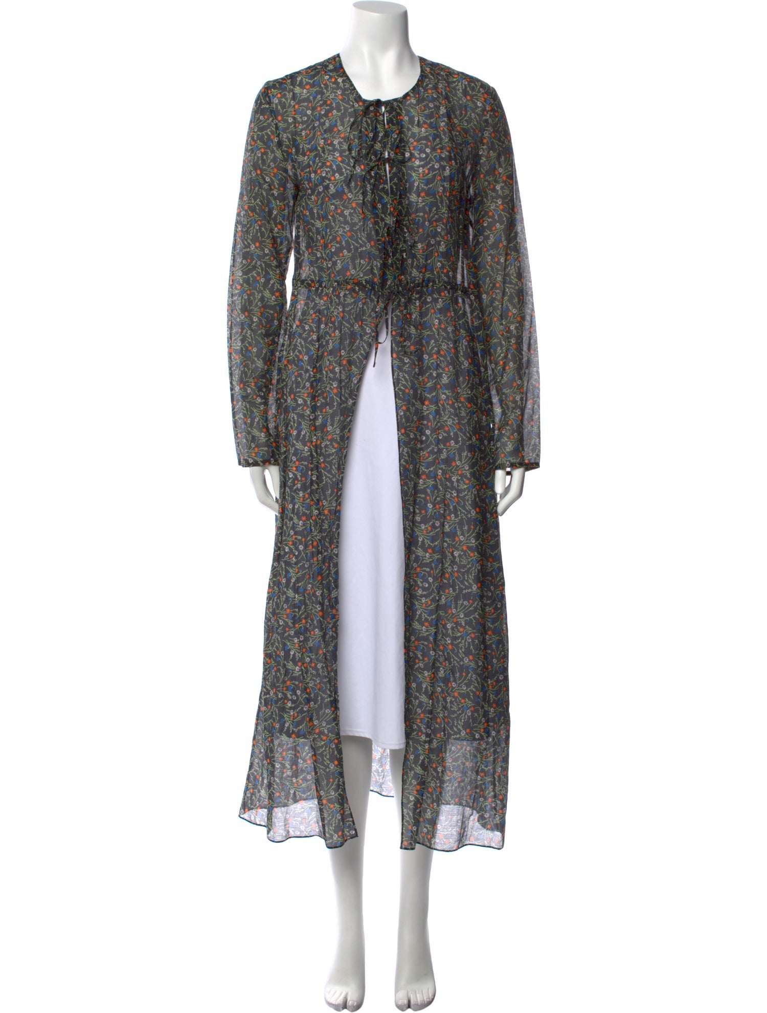 Rosetta Getty Printed Crew Neck Tunic