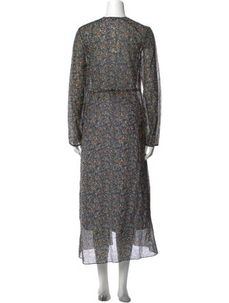 Rosetta Getty Printed Crew Neck Tunic