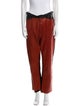 Rosetta Getty Lambskin Straight Leg Pants