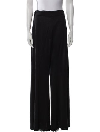 Rosetta Getty Silk Wide Leg Pants