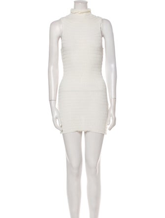 Rosetta Getty Mock Neck Mini Dress