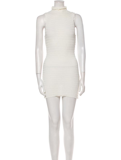 Rosetta Getty Mock Neck Mini Dress